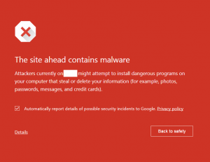 malware warning