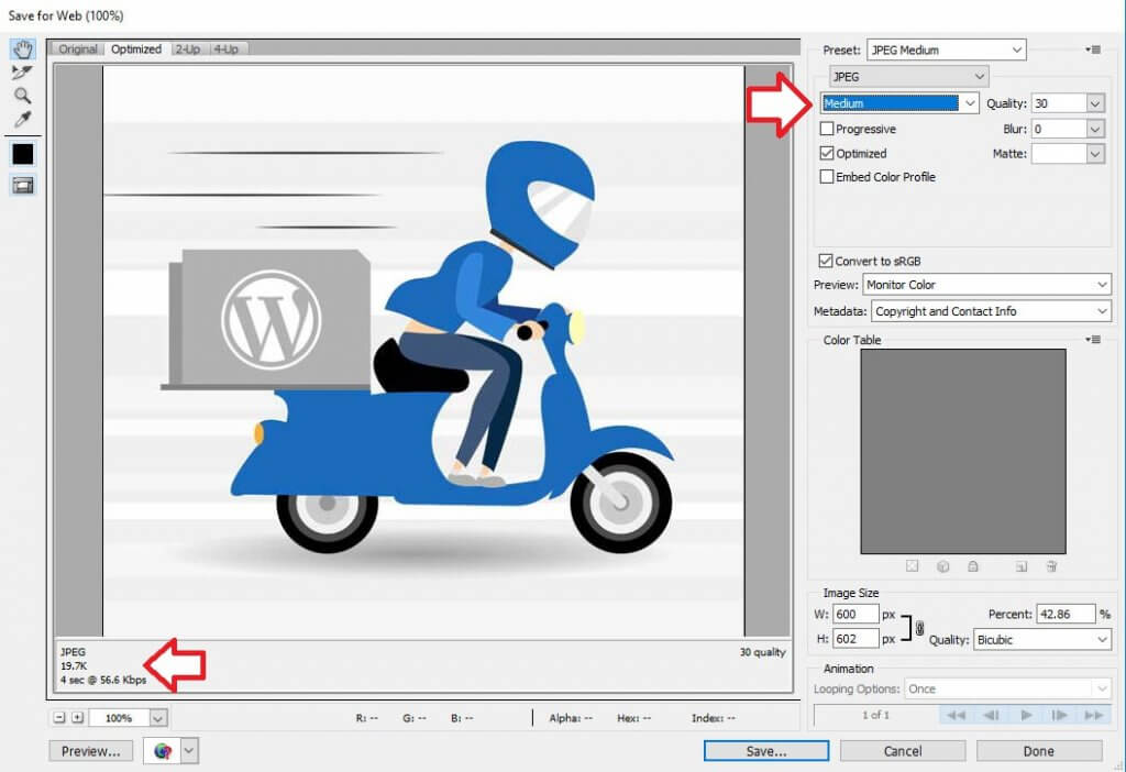 Photoshop Save for Web