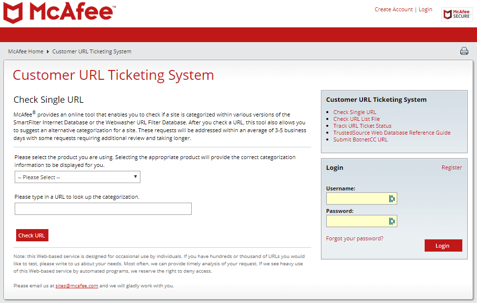 McAfee SiteAdvisor