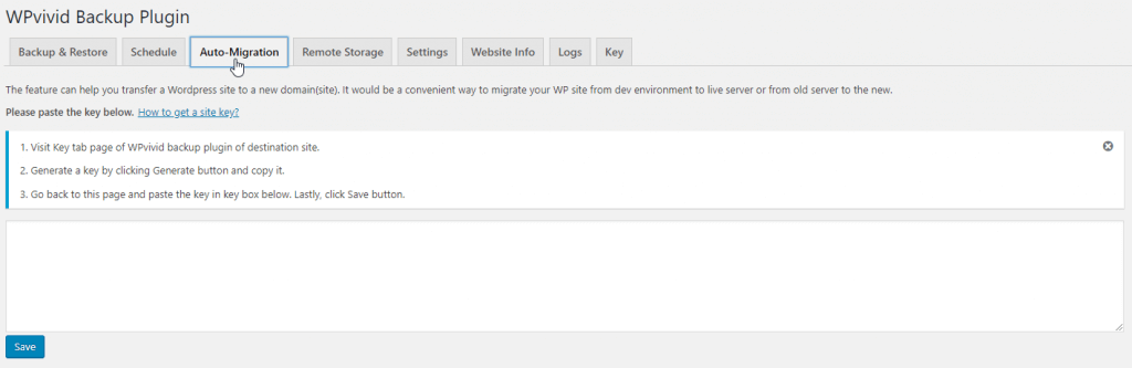 WPvivid Admin 2