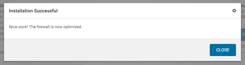 Configuring the WordFence firewall - Step 3