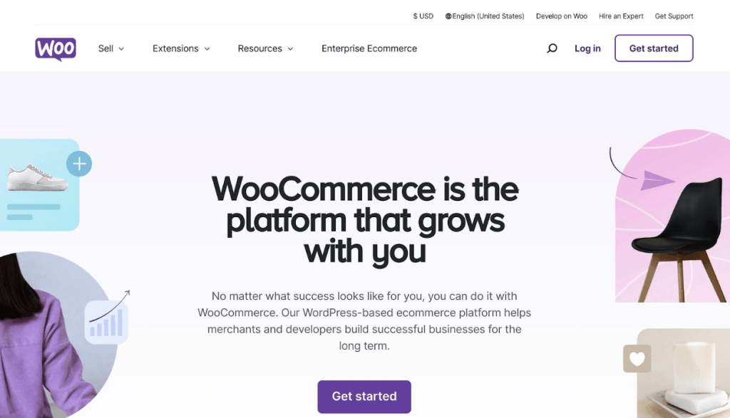 WooCommerce Homepage Screenshot