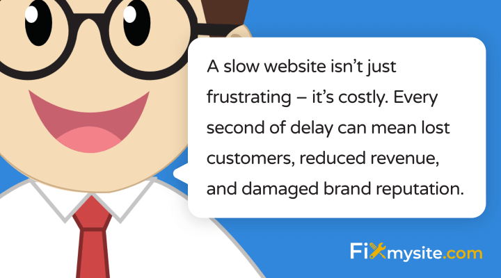 A slow website isn't just frustrating it's costly every second of delay can mean lost customers, reduced revenue, and damaged brand reputation