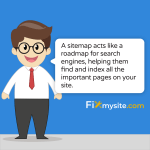 A sitemap acts like a roadmap for search engines helping them find and index all the important pages on your site