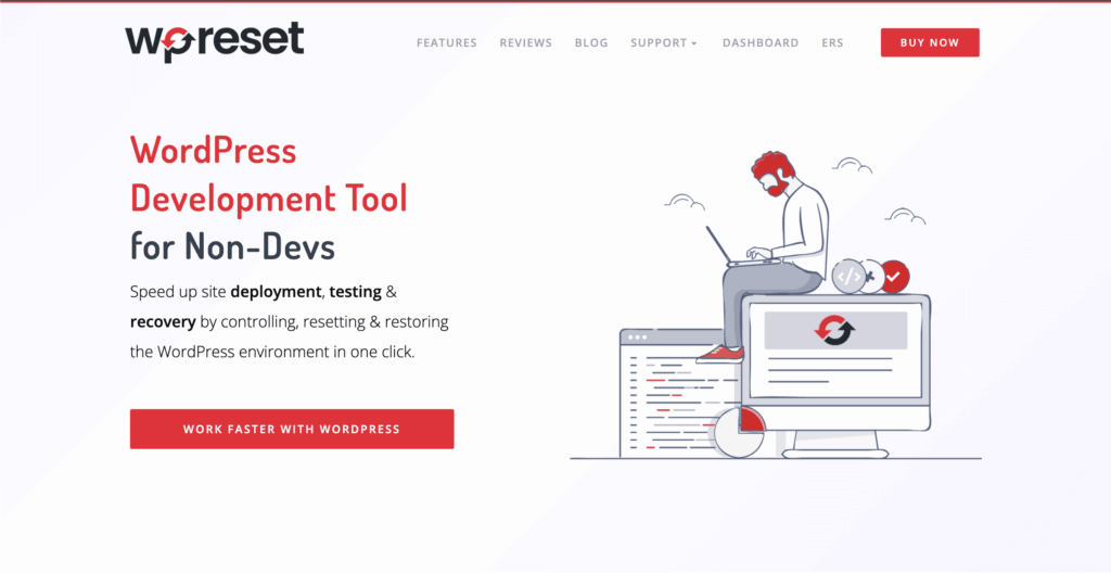 wp reset wordpress development tools for non-devs