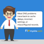 Most DNS problems trace back to cache delays, incorrect settings, or misconfigured records