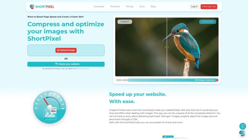 Screenshot of https://shortpixel.com