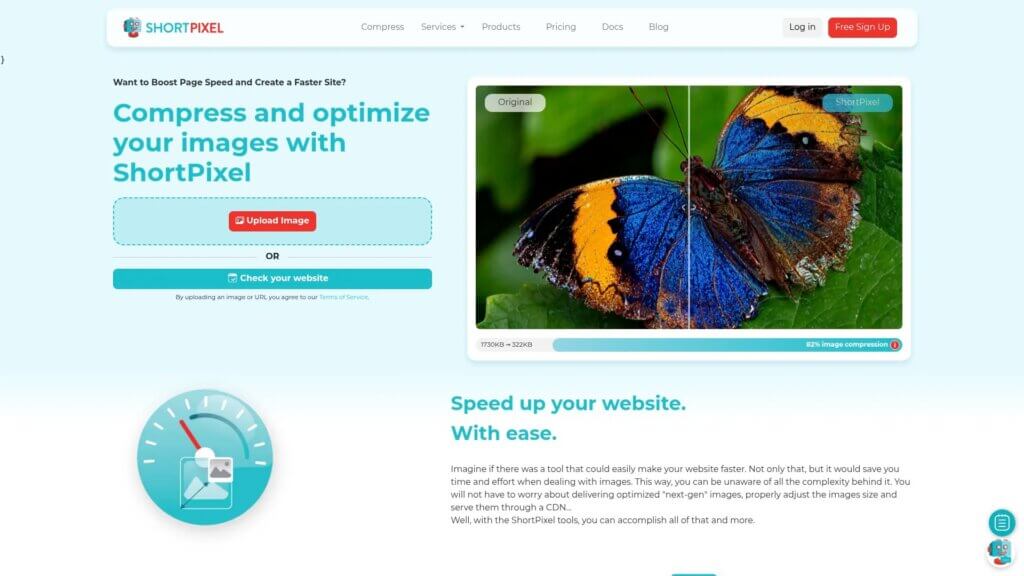 Screenshot of https://shortpixel.com