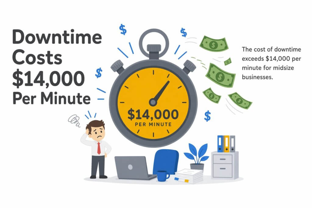 Downtime Costs $14,000 Per Minute