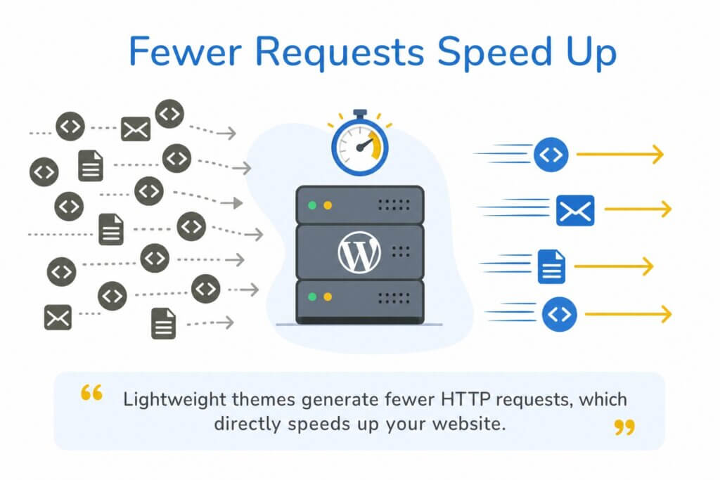 Fewer Requests Speed Up