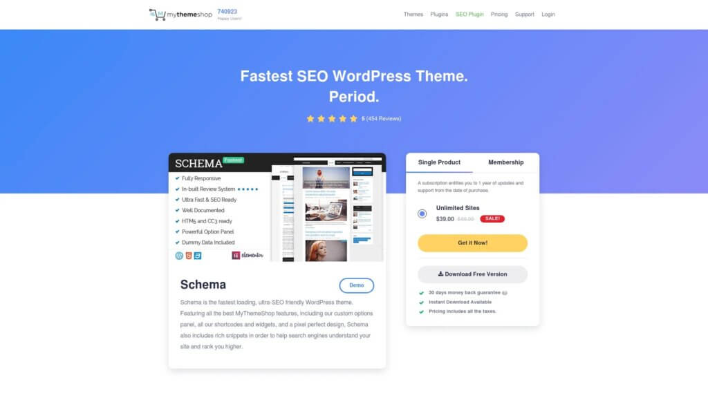 Screenshot of https://mythemeshop.com/themes/schema