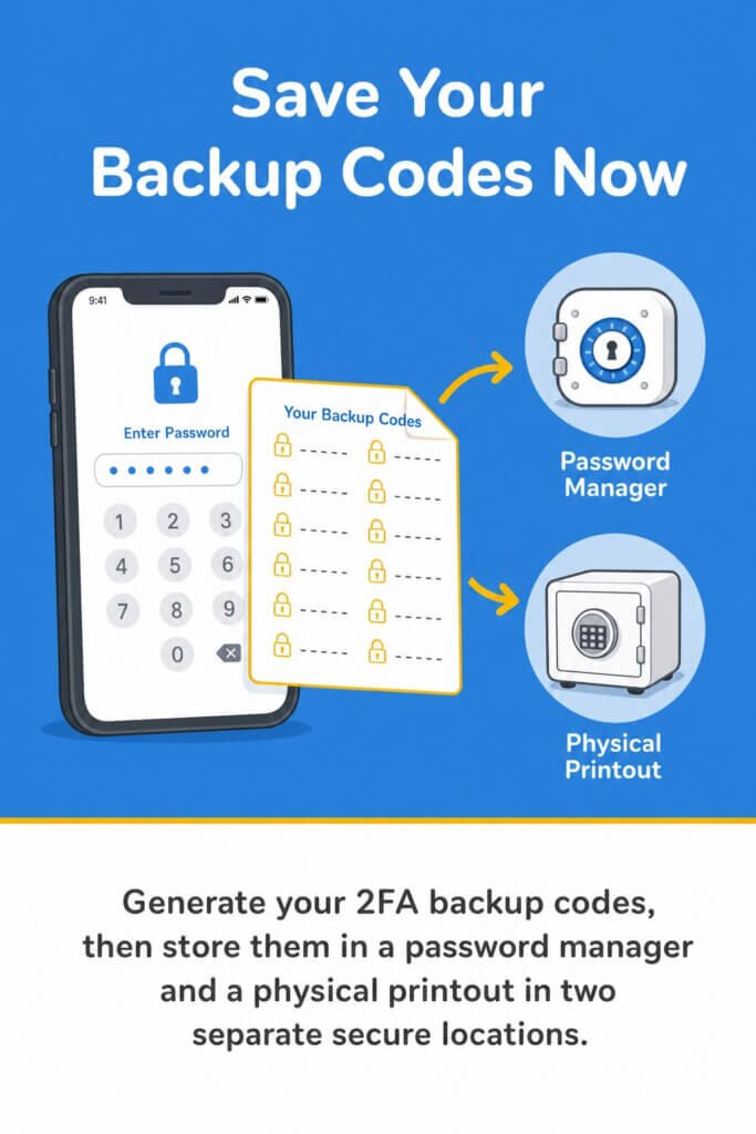 Save Your Backup Codes Now